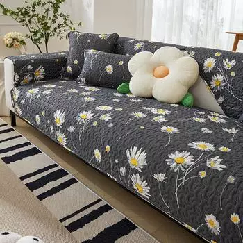 Простота, универсальная, всесезонная, диванное полотенце, хлопчатобумажная ткань, художественная жаккардовая подушка для дивана, украшение для мебели, чехол для дивана, чехол на спинку 70x70cm 1pcs