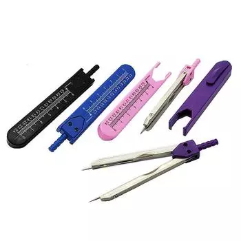 Простота в эксплуатации ЭКГ-дополнительный измерительный прибор Компактная конструкция Измерительный инструмент Штангенциркули ЭКГ Градуированный компас чёрный