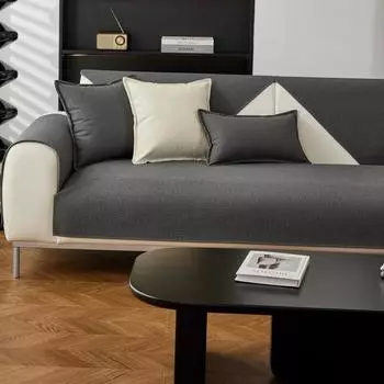 Простота вафельного чехла для дивана, нескользящий однотонный коврик для дивана, универсальный водонепроницаемый современный чехол для дивана на четыре сезона, наволочка 70x70cm 1pcs