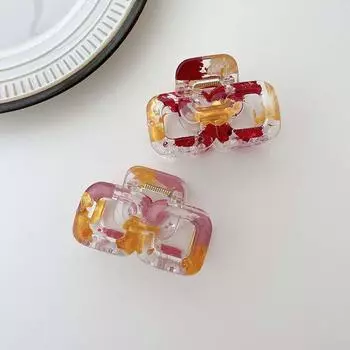 Простые акриловые контрастные цветные заколки для волос в корейском стиле, женские заколки для волос, украшения для волос