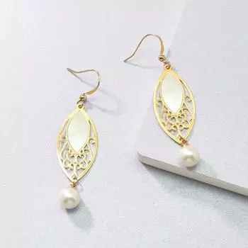 Простые, элегантные и высококачественные жемчужные серьги