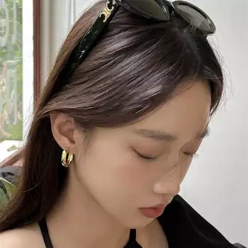 Простые атмосферные круглые серьги-пряжки на каждый день, универсальные женские серьги-игл из серебра 925 пробы, модные украшения премиум-класса ins 925 silver needles