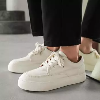Простые белые туфли, мужские парусиновые кроссовки на шнуровке, низкие мужские вулканизированные туфли, повседневные кроссовки, обувь для скейтборда 39 бежевый