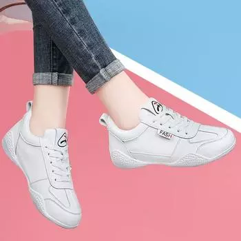 Простые белые женские туфли, модные женские кроссовки, весна-осень, дышащие, нескользящие, женские кроссовки Zapatos Para Mujeres 35