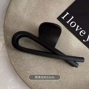 Простые большие крабики для волос для женщин и девушек, матовые, под черепаху, с бантом, для хвоста, зажимы, заколки, шпильки, аксессуары для волос