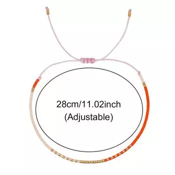 Простые браслеты ручной работы из бисера для женщин и девочек в богемном стиле, цветные регулируемые браслеты, ювелирные изделия, аксессуары, подарки