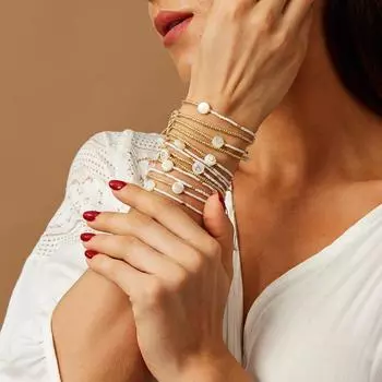 Простые бусины Миюки ручной работы, женский браслет, ювелирные изделия из бисера, летний пляжный браслет в стиле бохо, браслет с буквенным именем, подарок