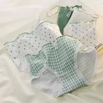 Простые цветные коллизионные женские трусики с резинкой на талии, удобные для кожи, дышащие, антибактериальные, с внутренней стороны из хлопка, необработанные трусики для девочек M