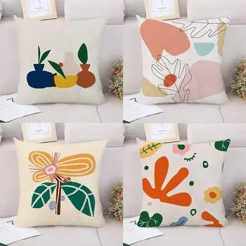 Простые декоративные наволочки для гостиной, офиса, дома, наволочки для автомобиля, украшения 40x40cm