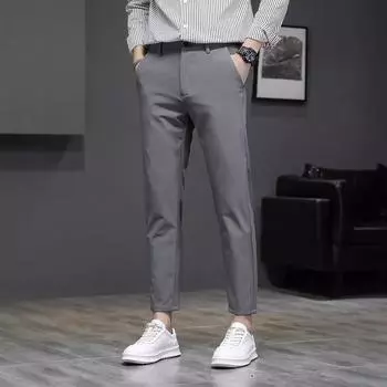 Простые деловые мужские брюки кэжуал длиной девять десятых на весну и осень 28