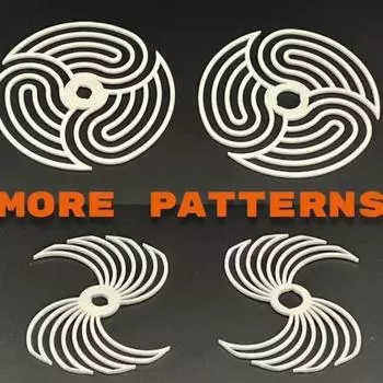 Простые Динамические Декомпрессионные Игрушки Забавные Психоделические Приспособления Динамические Игрушки Взрослые Подарок чёрный