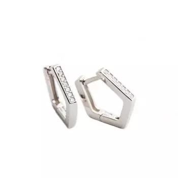 Простые геометрические простые серьги, универсальные пятиугольные серьги для женщин, японские и корейские креативные серьги