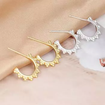 Простые геометрические серьги-кольца в форме буквы C для женщин, винтажные серьги из нержавеющей стали цвета: золотистый, серебряный, вечерние украшения в стиле панк