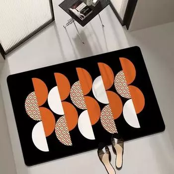 Простые и легкие роскошные узорчатые коврики для пола, противоскользящие коврики для ног, впитывающие и быстросохнущие коврики для пола в ванной комнате 50x80cm