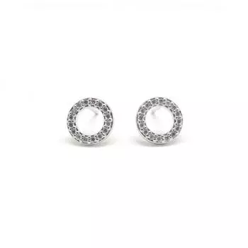 Простые и модные женские серьги-кисточки с маленькими круглыми цирконами в стиле темперамент