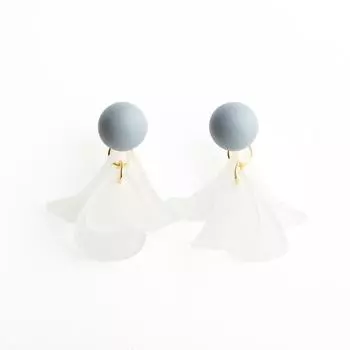 Простые и свежие серьги-феи в виде цветочных лепестков в лесу. Японские и корейские серьги-феи для женщин.