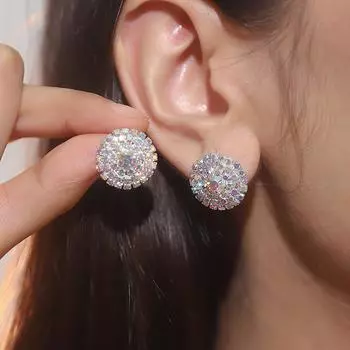 Простые и универсальные круглые серьги премиум-класса Sense Of Niche Design Temperament Earrings Высококачественные женские серьги Ювелирные изделия