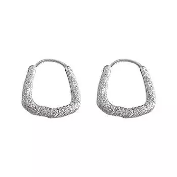 Простые и универсальные персонализированные геометрические серьги, легкий роскошный дизайн высокого класса