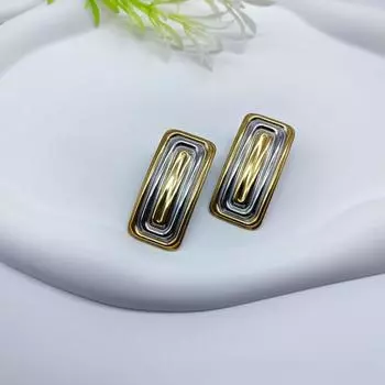 Простые индивидуальные модные контрастные цветные длинные серьги в форме хлеба