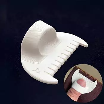 Простые инструменты для шитья — прочные пластиковые фиксаторы краев и швейные инструменты для начинающих и пожилых людей, интервал 4 мм и 3 мм, идеально подходят для ручного шитья своими руками White (4mm)