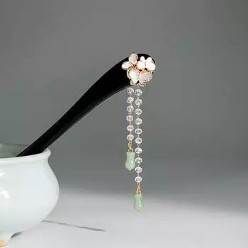 Простые китайские палочки для волос деревянные U-образные вилки для волос для женщин для создания пучка заколки аксессуары ретро мода головные украшения