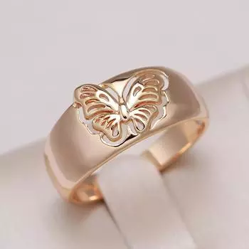 Простые кольца-бабочки на палец для девочек, повседневные модные украшения 7