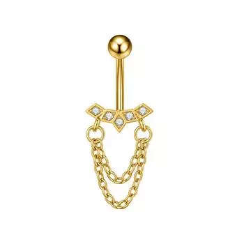 Простые кольца для пирсинга пупка из нержавеющей стали, штанга для пирсинга пупка с бабочкой для женщин, сексуальное украшение для тела