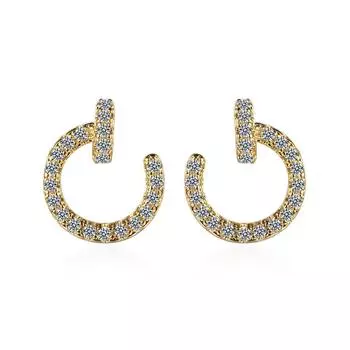 Простые компактные модные серьги-гвоздики Chillout Nail Fashion с циркониевыми сверкающими классическими гвоздиками для женщин, ослепительные женские элегантные аксессуары, неподвластные времени ювелирные изделия золотой