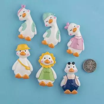 Простые креативные мультяшные магниты на холодильник, симпатичная кривошея утка, наклейка на холодильник, трехмерное магнитное украшение для дома