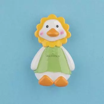 Простые креативные мультяшные милые кривые утки, магнитные смоляные наклейки для домашнего холодильника, трехмерные магнитные присоски 1PC