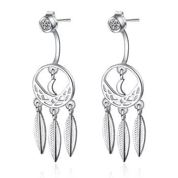 Простые круглые ловцы снов, модные циркониевые сверкающие классические серьги-гвоздики для женщин, ослепительные женские элегантные аксессуары, вневременные ювелирные изделия