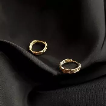 Простые круглые серьги-пряжки для ушей, женские, темпераментные, персонализированные, геометрические серьги