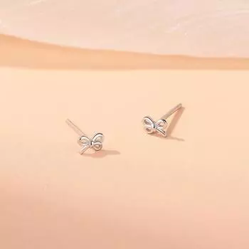 Простые линии банта для женщин, милые и универсальные, модные, повседневные новые серьги