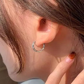 Простые линии клетчатые серьги-вкладыши клетчатые серьги для женщин легкие роскошные нишевые ретро Ins холодный стиль