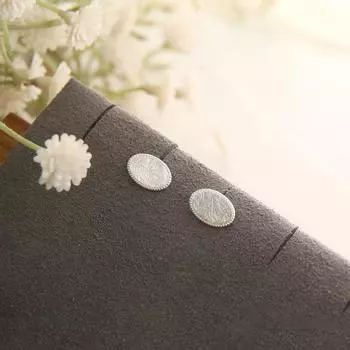 Простые матовые овальные серьги для женщин с универсальным и компактным нишевым дизайном