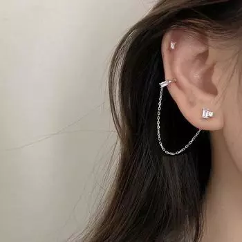 Простые металлические серьги-клипсы с длинной кисточкой, многослойные, без пирсинга, серьги-клипсы из сплава для женщин и девочек, ювелирные изделия для ушей, подарки