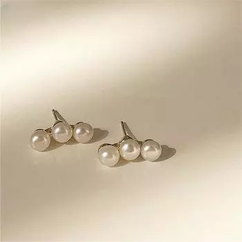 Простые милые жемчужные серьги для женщин, новые корейские ювелирные изделия Pendientes оптом