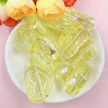 Простые модные аксессуары для самостоятельного изготовления, креативный материал ручной работы, 12 шт., 23,9 мм * 20,8 мм, прозрачные подвески, изготовление ювелирных изделий, 6 цветов, изысканные с отверстием прозрачный