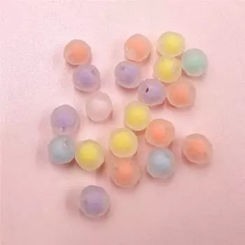 Простые Модные Круглые Модные Акриловые Для Свободных Бусин Ювелирные Аксессуары Матовое Ожерелье Для Брелок 20 ШТ. Браслеты 9*9,6 мм DIY Изысканные Ювелирные Изделия зелёный