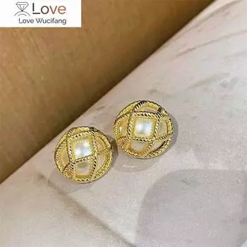 Простые модные полые жемчужные серьги-гвоздики, новый корейский стиль, оптовая продажа ювелирных изделий Brincos