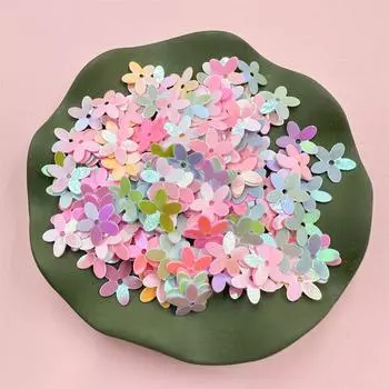 Простые модные выдолбленные 11 мм нашивки с блестками из бисера, ПВХ Призрак сливы, модные ювелирные аксессуары, 1000 шт., изысканные ювелирные изделия фиолетовый