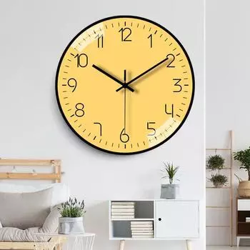Простые настенные часы Nordic, тихие, красивые, трехмерные, подходят для учебы, гостиной, спальни, чтобы отправить друзьям 8 inch