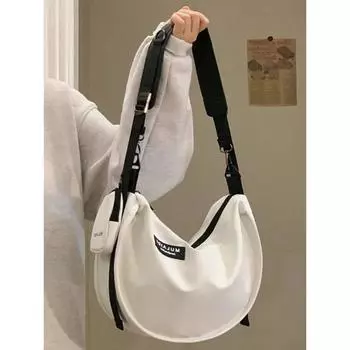 Простые нейлоновые сумки через плечо большой вместимости, женские сумки в спортивном стиле, высококачественные женские сумки через плечо из искусственной кожи