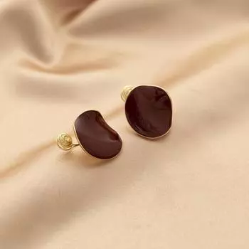 Простые нерегулярные металлические клипсы для ушей в виде спирали от комаров для женщин без проколотых ушей