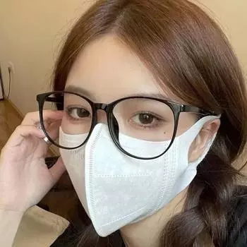 Простые очки TR90 Сверхлегкая темпераментная большая оправа Круглая оправа для очков может быть оснащена оправой для близорукости, отпускаемой по рецепту, для предотвращения синего света