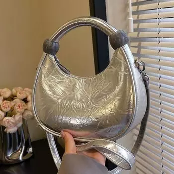 Простые однотонные женские сумки, универсальный женский кошелек, сумки через плечо, повседневная текстура