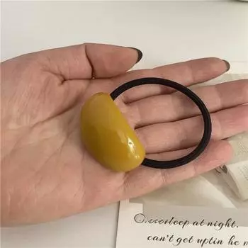 Простые овальные уксусные корейские модные эластичные резинки для волос для женщин и девочек, аксессуары для волос, головной убор, держатель для хвоста, резинка для волос