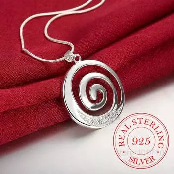 Простые ожерелья для женщин, ожерелье из стерлингового серебра 925 пробы с подвесками в виде цирконов, свадебные украшения