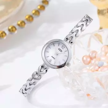 Простые повседневные кварцевые часы с дисковым механизмом, модные женские часы-браслет, свежие повседневные студенческие часы