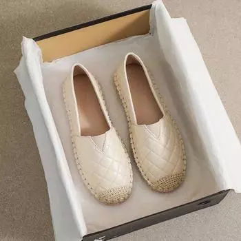 Простые повседневные туфли женские туфли для рыбалки с круглым носком и мелким горлом, с плоским дном 35 белый